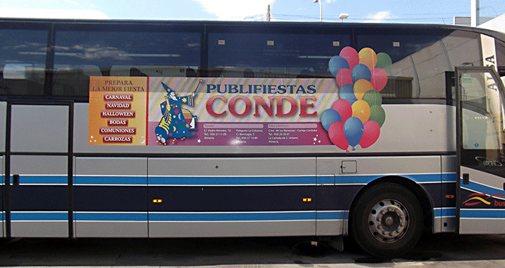 Trabajos de Publifiestas Conde, almería, metropolitano, publicidad