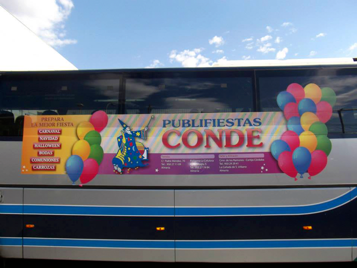 Trabajos de Publifiestas Conde, almería, metropolitano, publicidad