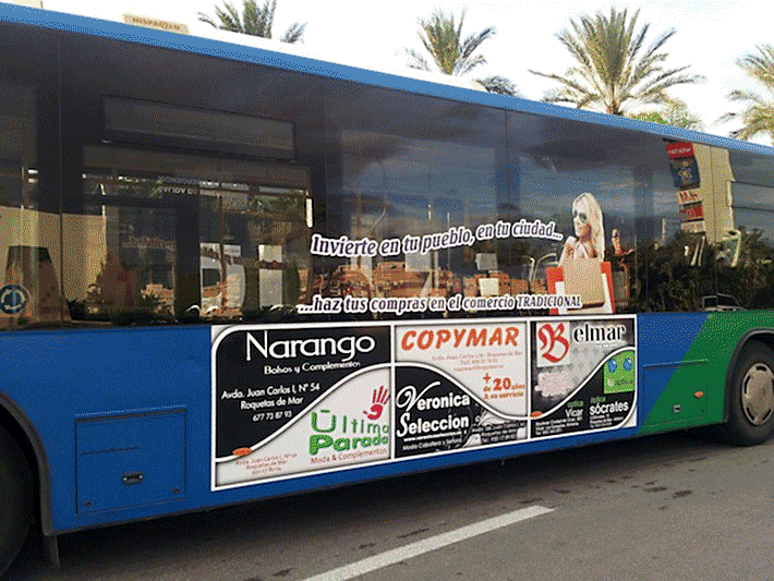 Publicidad en autobuses urbanos